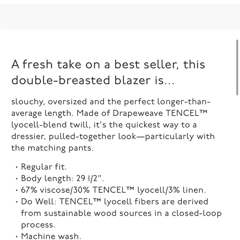 Madewell Drapeweave Caldwell Double-Breasted Blazer - Picture 8 of 8